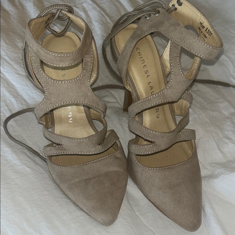 Chinese Laundry Tan Heels Elegant Design